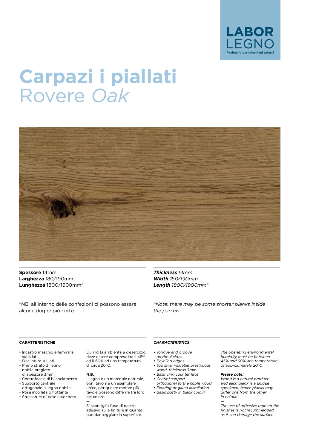 Data sheet Carpazi Cover