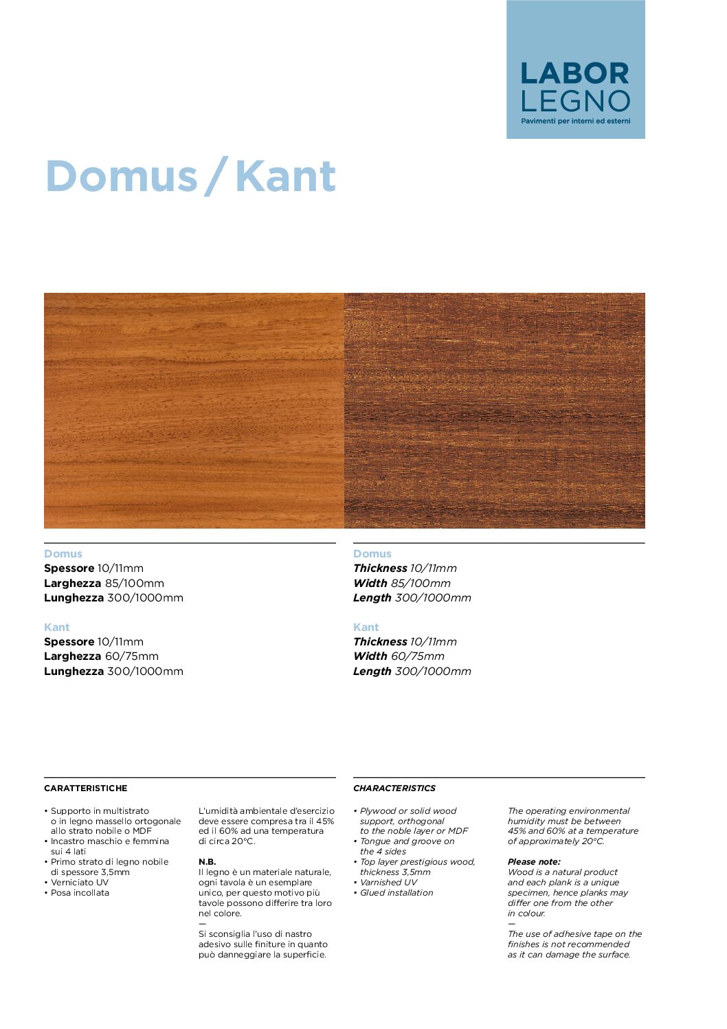 Data sheet Kant Cover