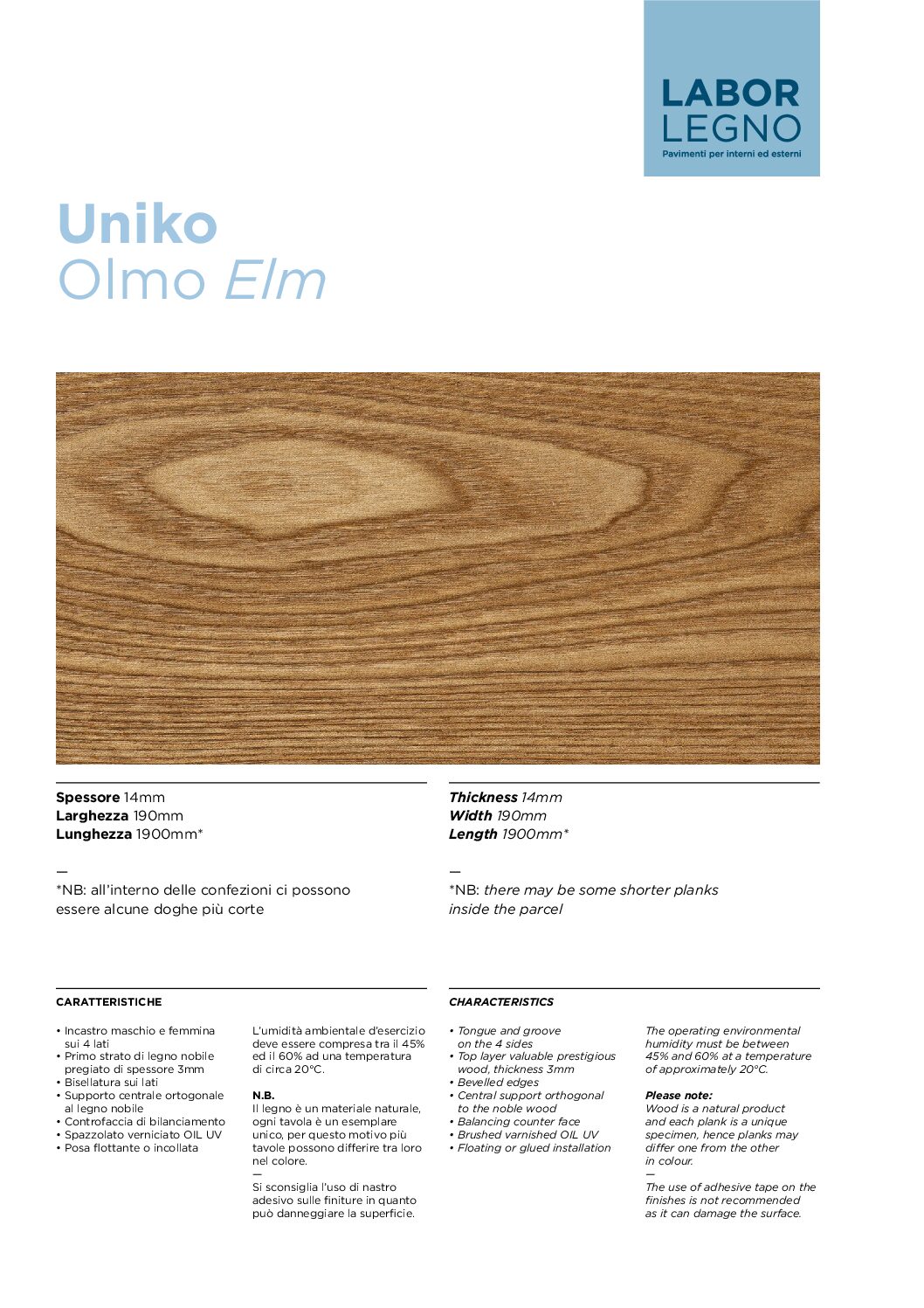 Data sheet Uniko Cover