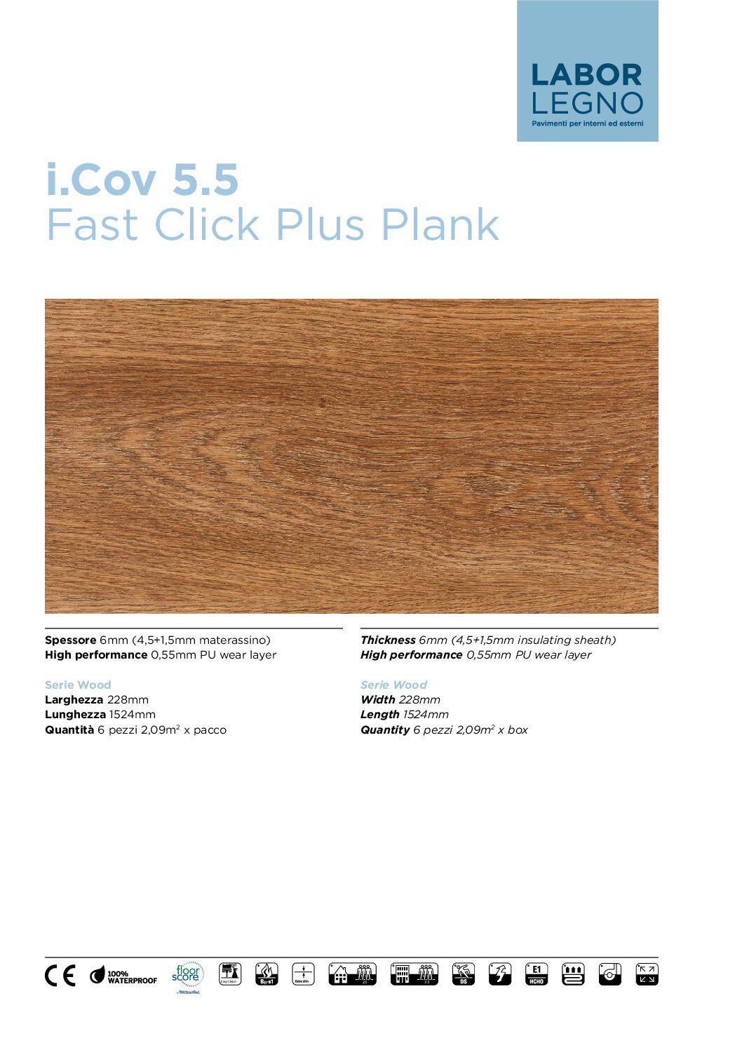 Data sheet i.Cov 5.5 Fast Clic Plank Cover