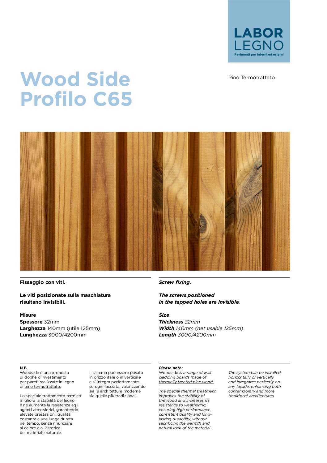 Data sheet Wood Side Cover